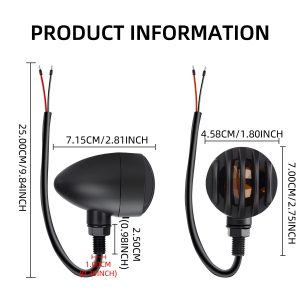retro-bullet-motorcycle-led-turn-signal-lights-amber-indicator-04 Retro Bullet Motorcycle LED Turn Signal Lights Amber Indicator