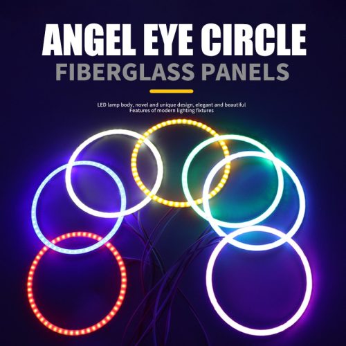 RGB Fiberglass Panel Angel Eye Halo Ring Set