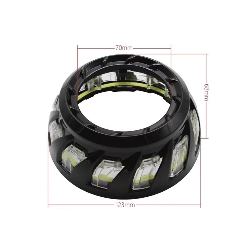 RGB LED Angel Eye Spiral Shrouds with App Control Sequential Flow