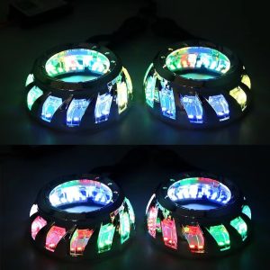RGB LED Angel Eye Spiral Shrouds with App Control Sequential Flow