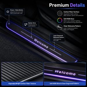 RGB LED door sill plate detail graphic