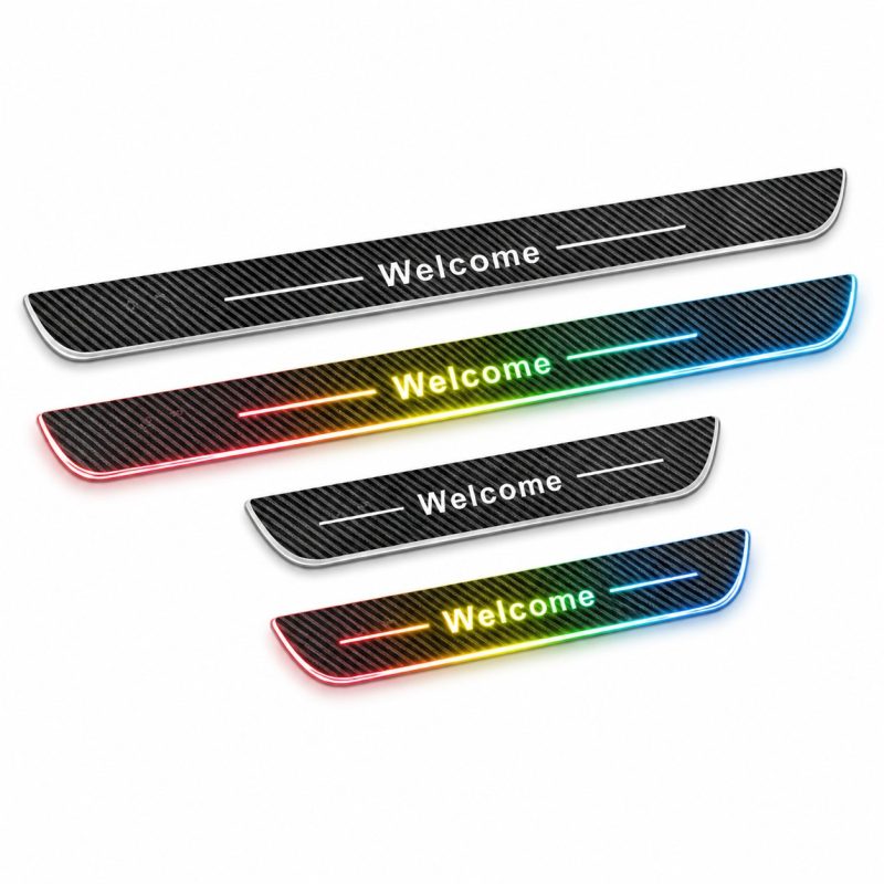RGB LED Door Sill Plate Welcome Light Main