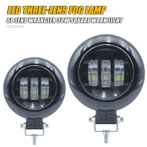Round 6D Lens LED Fog Work Light