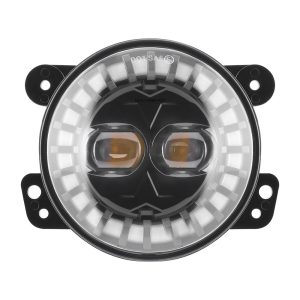 Round Dual-Bead Angel Eye LED Fog Light Pair