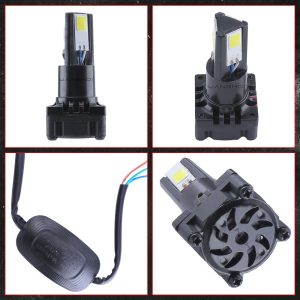 Six-Sided LED Headlight Bulb with External Driver