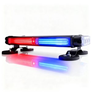 Slim Magnetic LED Warning Light Bar Lens Options