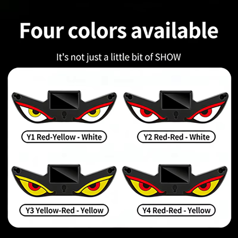 solar-car-rear-window-dynamic-expression-led-warning-light-04 Solar Car Rear Window Dynamic Expression LED Warning Light