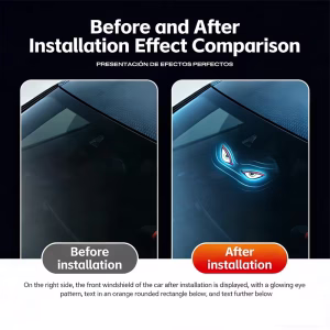 solar-car-rear-window-dynamic-expression-led-warning-light-05 Solar Car Rear Window Dynamic Expression LED Warning Light