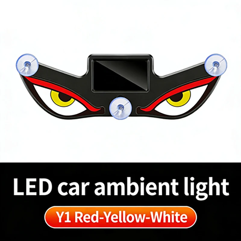 solar-car-rear-window-dynamic-expression-led-warning-light-06 Solar Car Rear Window Dynamic Expression LED Warning Light