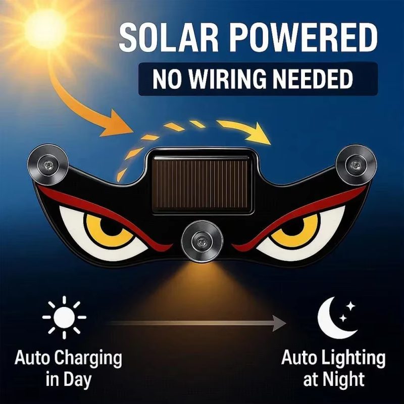 solar LED devil eye windshield warning light 6 solar LED devil eye windshield warning light 6