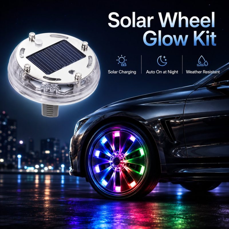 Solar Wheel Glow Kit Car Effect automotive LED lighting reference