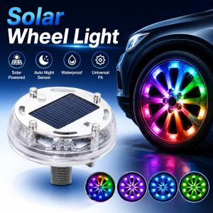 Solar wheel hub light color options graphic