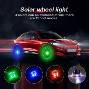 Solar wheel hub light color mode graphic