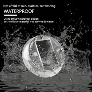 Solar wheel hub light waterproof design graphic