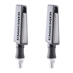 Straight-Bar Motorcycle LED DRL Turn Signal Pair