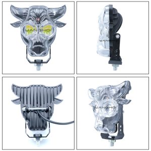 Transparent Bull-Head Flashing LED Work Light
