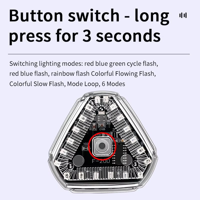 triangle-solar-led-strobe-warning-light-for-motorcycle-car-02 Triangle Solar LED Strobe Warning Light for Motorcycle Car