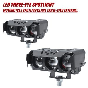 Triple-Eye Motorcycle Auxiliary Spotlight Bar