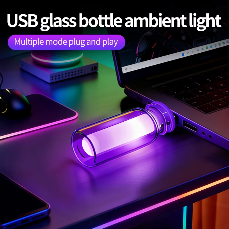 USB RGB LED Car Interior Ambient Light with 10 Modes
