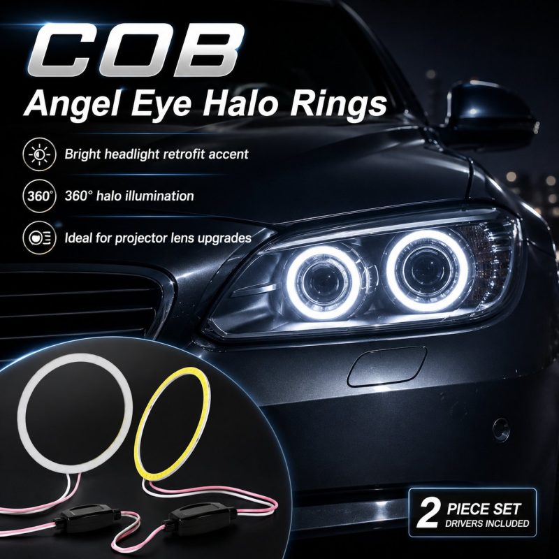 Wh 2801 COB Angel Eye Halo Rings Installed Effect