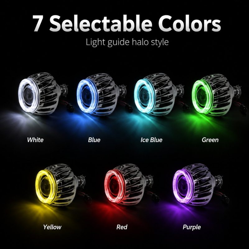 Wh 2808 2 5 Inch Light Guide Halo Shroud Color Options Wh 2808 2 5 Inch Light Guide Halo Shroud Color Options