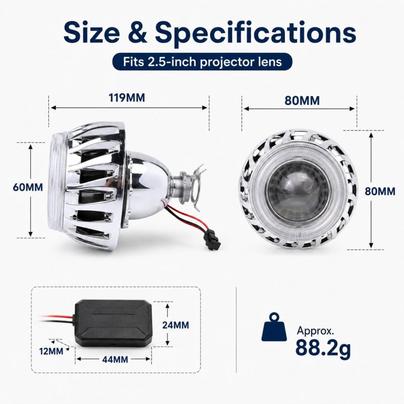Wh 2808 2 5 Inch Light Guide Halo Shroud Specifications Wh 2808 2 5 Inch Light Guide Halo Shroud Specifications