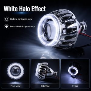 Wh 2808 2 5 Inch Light Guide Halo Shroud White Effect White halo effect for WH-2808 2.5 inch light guide shroud