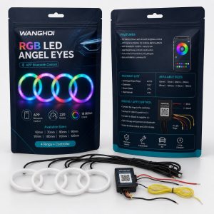 Wh 2840 Rgb Led Angel Eyes Package Kit Package kit graphic for WH-2840 RGB LED angel eyes