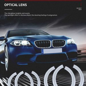 Wh 2867 Bmw E90 E92 M3 U Shaped Angel Eyes Application Application graphic for WH-2867 U-shaped angel eyes for BMW E90 E92 M3