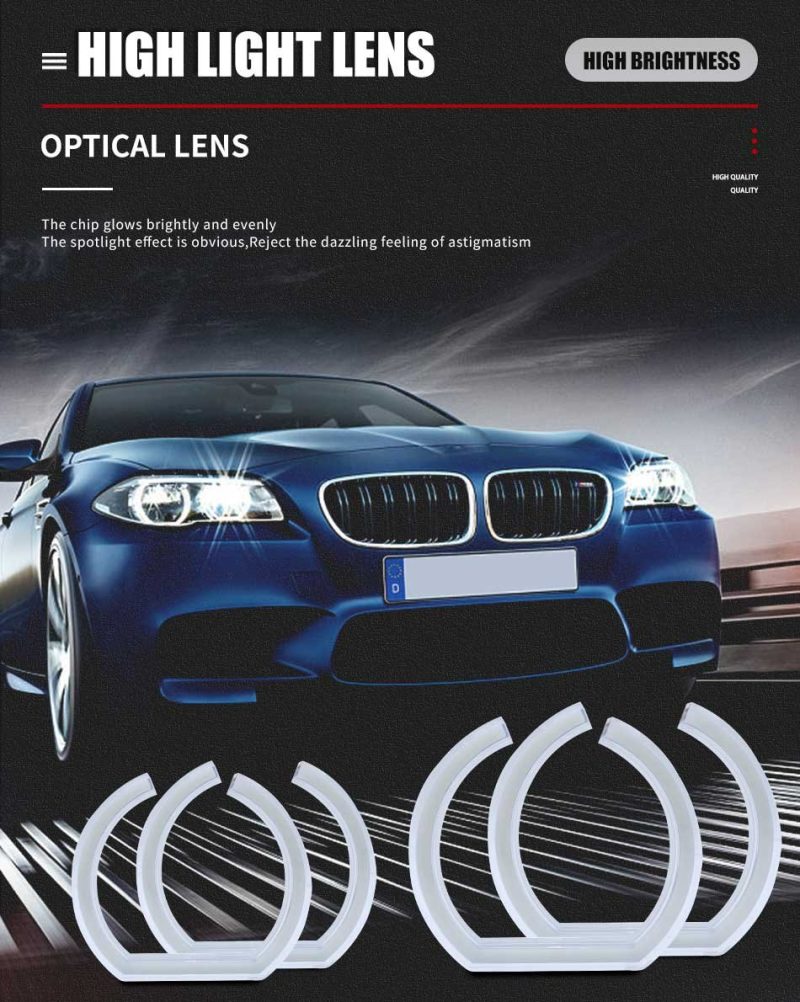 Wh 2867 Bmw E90 E92 M3 U Shaped Angel Eyes Application Wh 2867 Bmw E90 E92 M3 U Shaped Angel Eyes Application