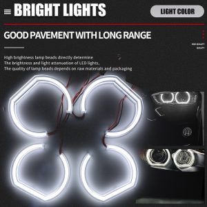 Wh 2867 Bmw E90 E92 M3 U Shaped Angel Eyes Bright Light Bright light graphic for WH-2867 U-shaped angel eyes for BMW E90 E92 M3