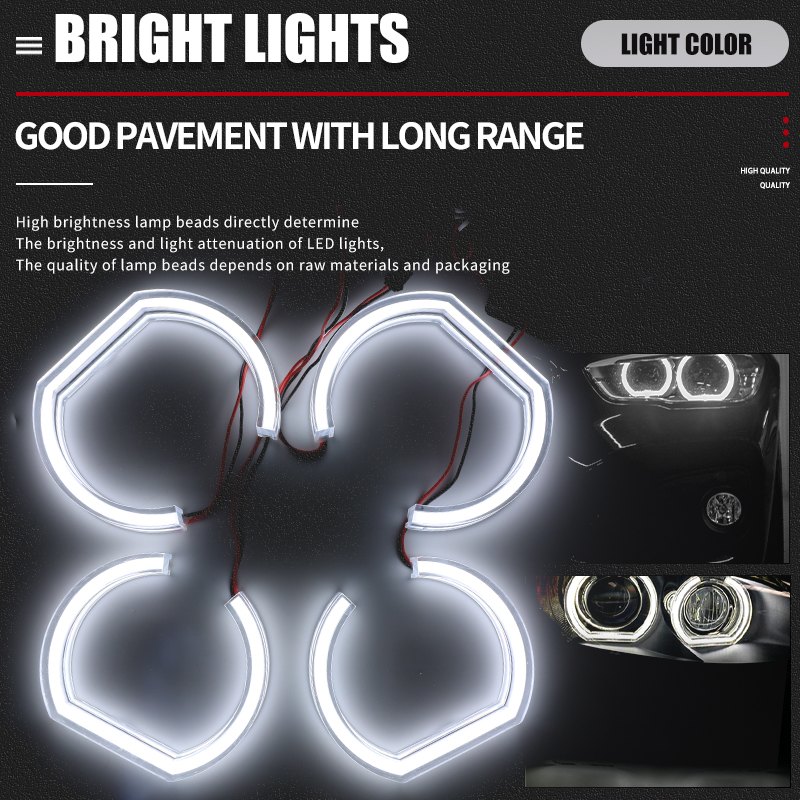 Wh 2867 Bmw E90 E92 M3 U Shaped Angel Eyes Bright Light Wh 2867 Bmw E90 E92 M3 U Shaped Angel Eyes Bright Light