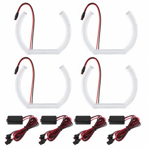 WH-2867 U-Shaped White Angel Eyes Halo Ring 146mm Kit