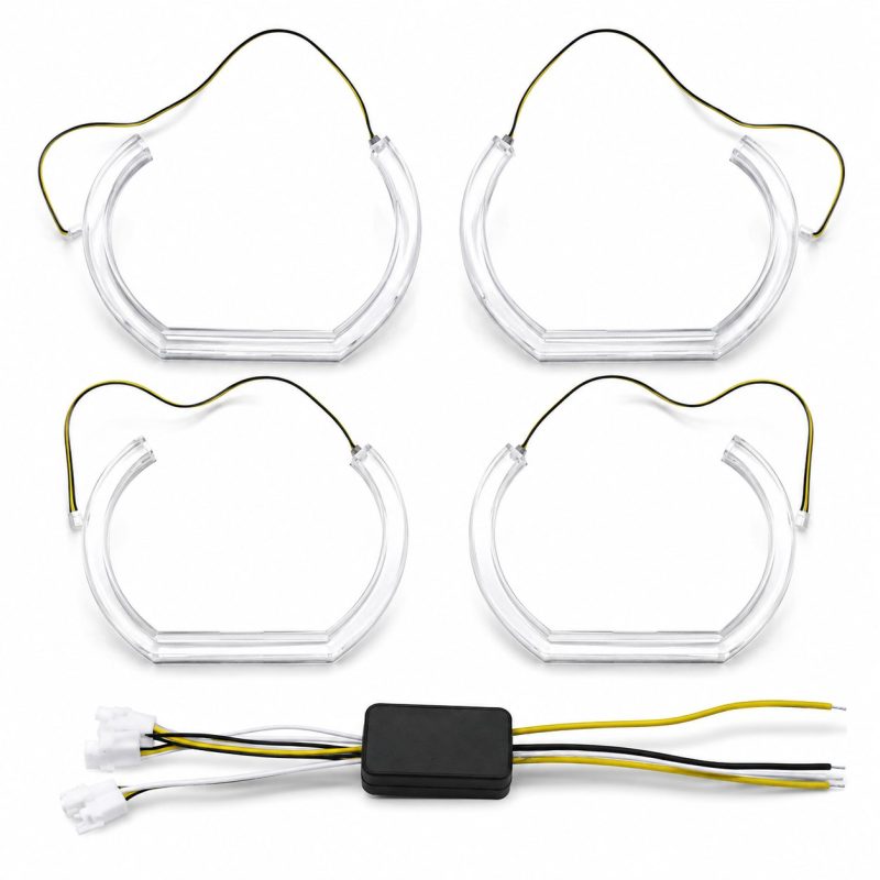 Wh 2872 U Shaped White Amber Switchback Angel Eyes Main Wh 2872 U Shaped White Amber Switchback Angel Eyes Main
