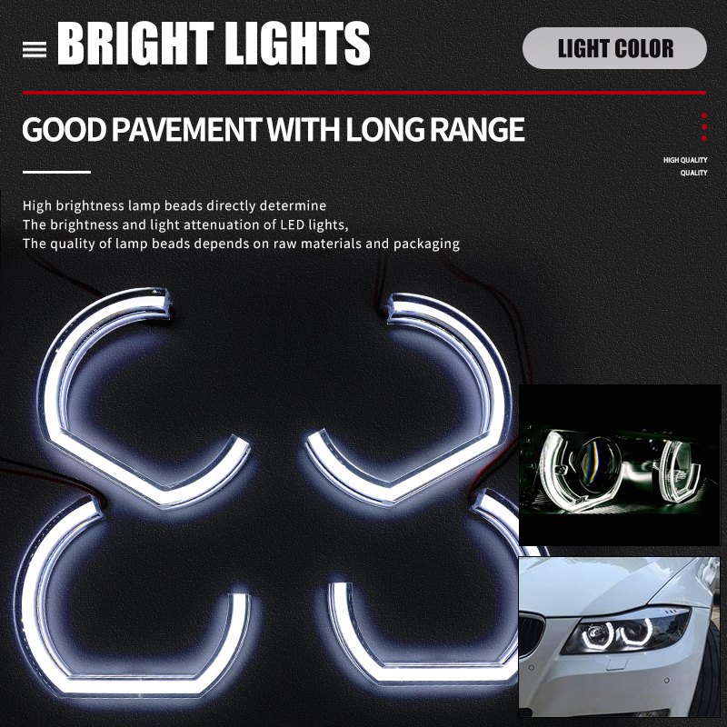 Wh 2874 Half U Shaped Single Color Angel Eyes Bright Light Wh 2874 Half U Shaped Single Color Angel Eyes Bright Light