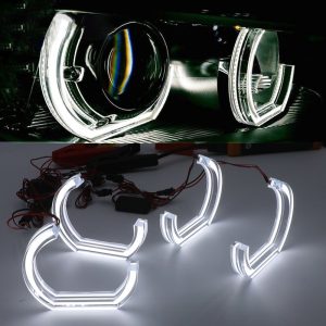 Wh 2874 Half U Shaped Single Color Angel Eyes Installed Effect Installed effect for WH-2874 half U-shaped single color angel eyes