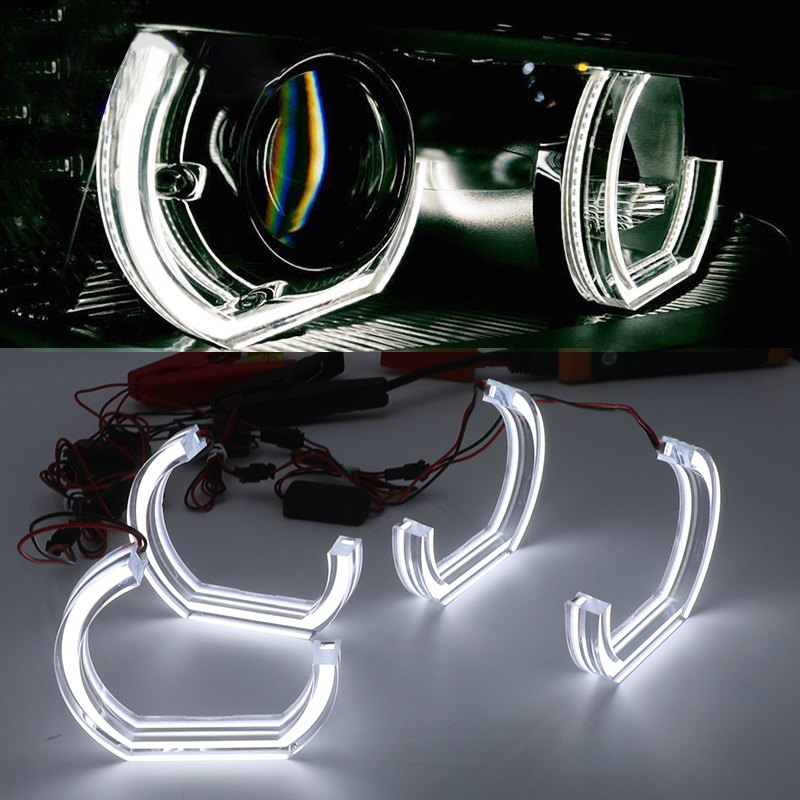 Wh 2874 Half U Shaped Single Color Angel Eyes Installed Effect Wh 2874 Half U Shaped Single Color Angel Eyes Installed Effect