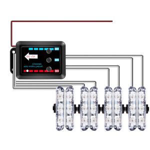 Wired Remote Multi Light LED Grille Strobe Warning Kit 1 To 6