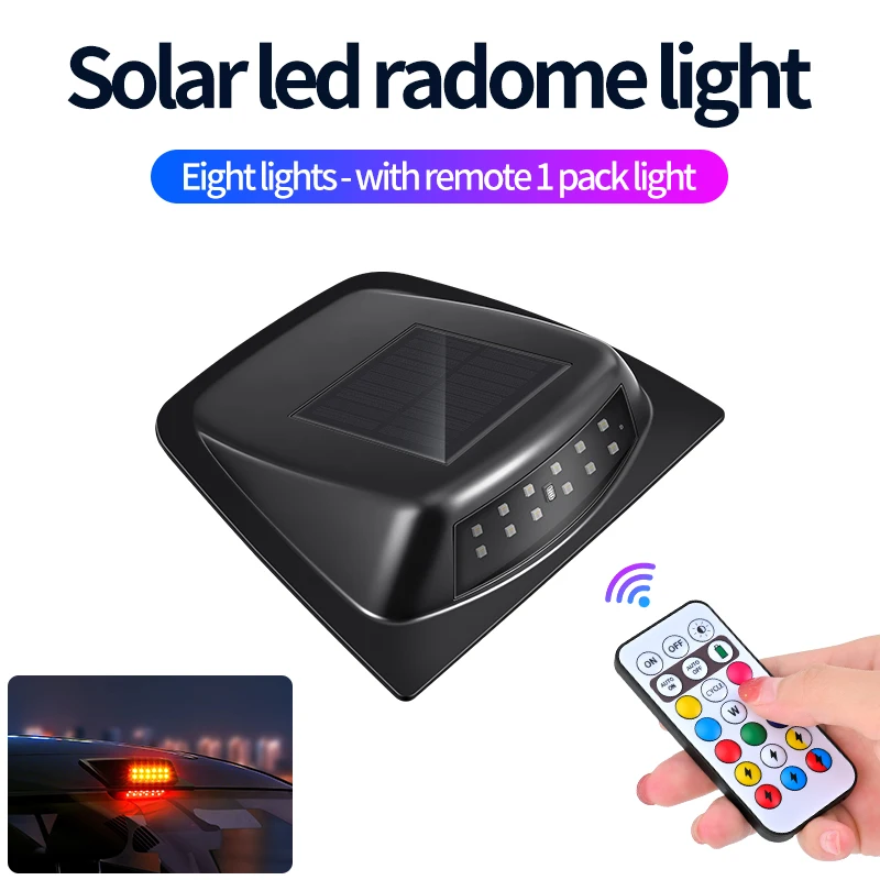 Wireless Solar LED Cab Roof Lights for Pickup Truck SUV Motorcycle