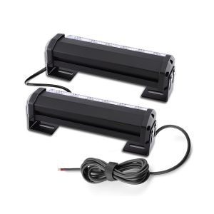 LED grille strobe warning light rear housing view