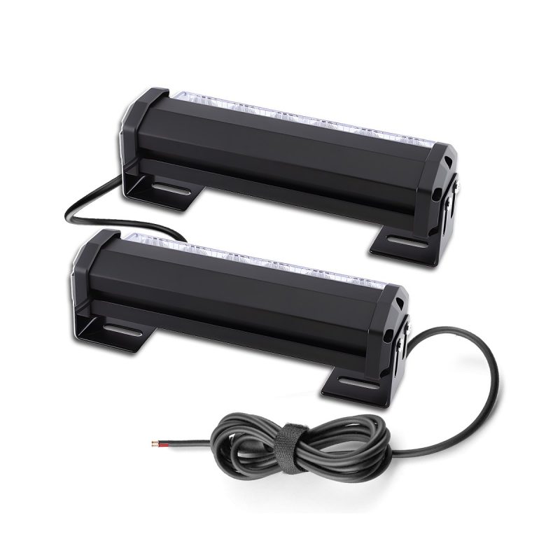 LED grille strobe warning light rear housing view