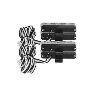 Rear wiring view of 1-to-4 LED grille strobe warning light kit