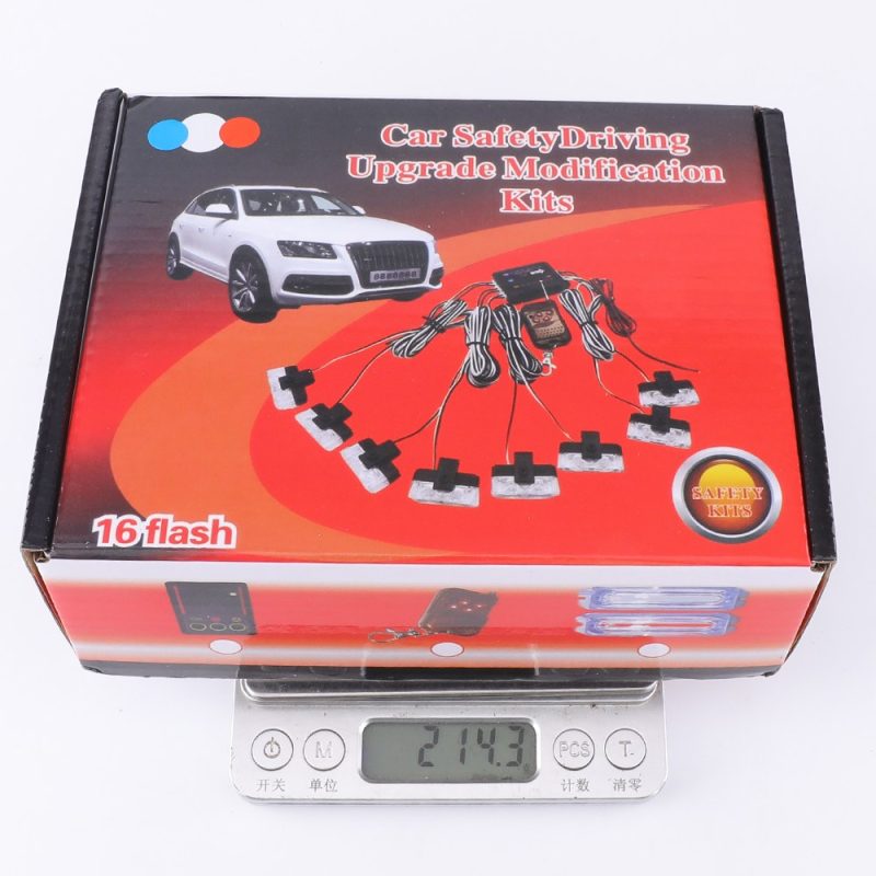 1 To 4 White Amber Led Grille Strobe Warning Light Kit Packing Packing reference for the 1-to-4 white amber LED grille strobe warning light kit.