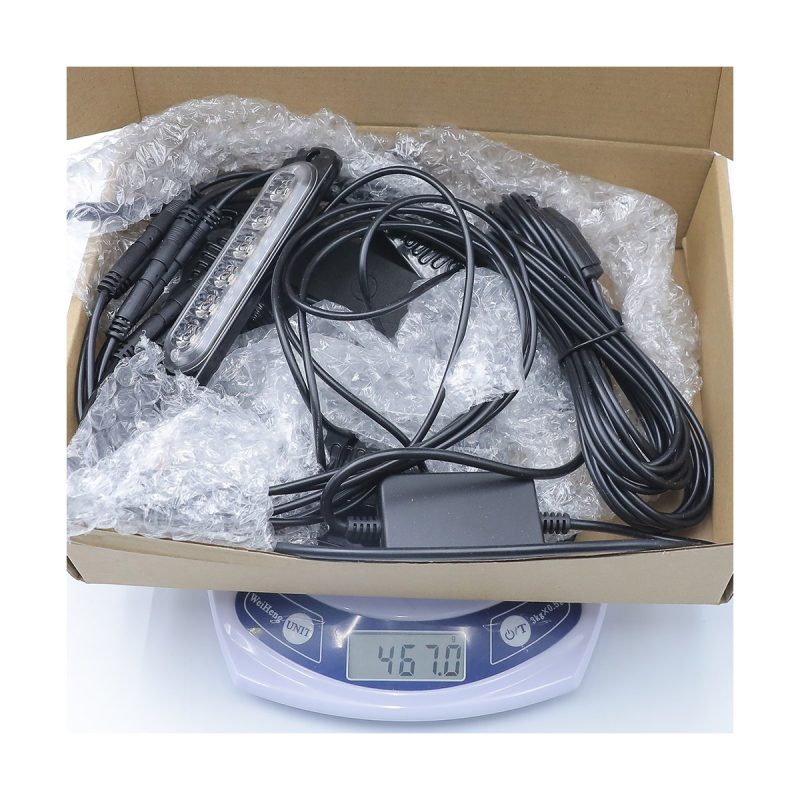 1 To 6 Amber Led Grille Warning Strobe Light Kit 06 Six Warning Package 1-to-6 amber LED grille warning strobe light package reference