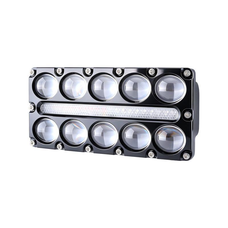 10 Bead Three Row Led Work Light Drl Strip 01 Work10 Main 10-Bead Three-Row LED Work Light with DRL Strip