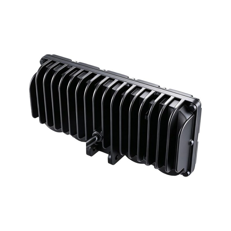 10 Bead Three Row Led Work Light Drl Strip 04 Work10 Back 10-bead three-row LED work light rear heat sink view