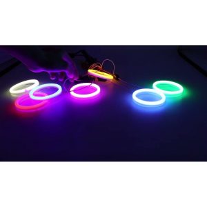 113Mm Cotton Light Led Angel Eye Halo Ring Lighting Effect 2 Lighting effect reference frame extracted from the supplied product video.
