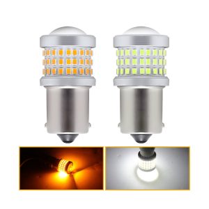 1156 69 Smd Led Brake Position Bulb Pair 06 Smd1156 Effect Yellow and white effect reference for 1156 69-SMD LED brake position bulb