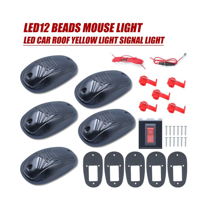 12 Bead Led Mouse Roof Marker Light Kit 03 Mouse Roof Kit 12-bead LED mouse roof marker light kit hardware