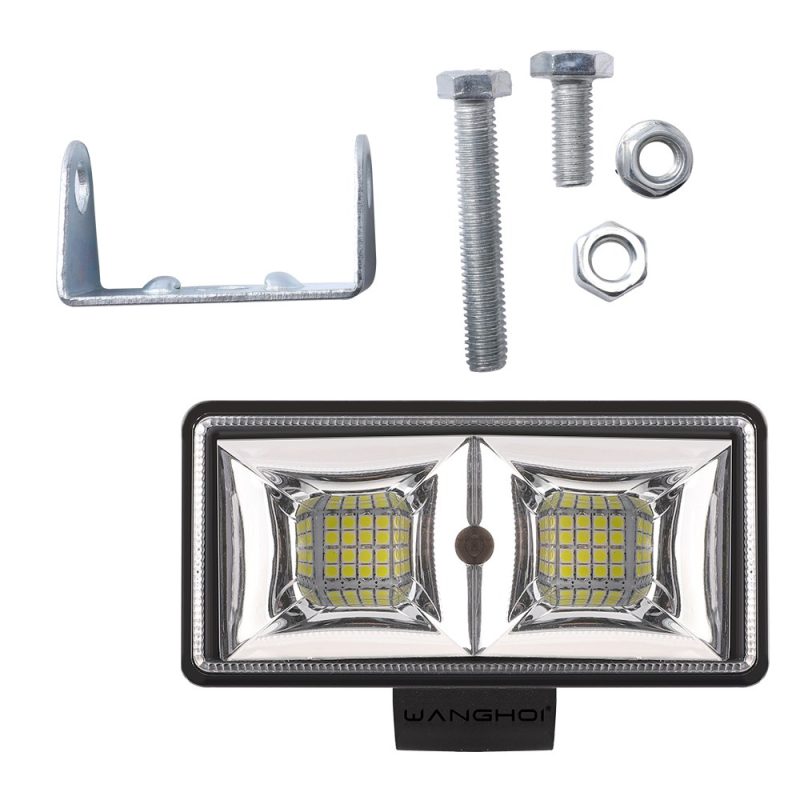 122Mm Long Double Row Led Work Light Mounting Hardware Product and mounting hardware reference from the supplied source image.